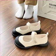 Jzzl Giày nữ Pháp Mary Jane Giày nhẹ miệng đế mềm sinh viên Velcro nhỏ thơm gió giày đơn 8.4v