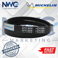 4PK885 MICHELIN Fan Belt Mazda 323, MX5 NB & Nissan Crew QK30 & Kia Rio DC, Carens FJ & GMC Yukon