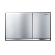 GEBERIT Flush actuator front operated "Sigma60" with dual flush. Chrome