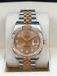 ROLEX 勞力士 DATEJUST 116233 金色鑽石字 2017年