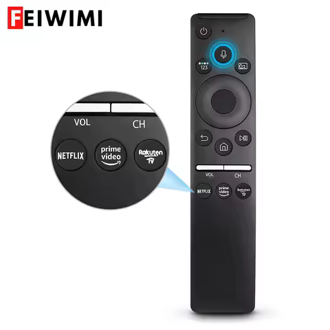 Voice Replacement Remote Control for Samsung TV Curved Frame UHD QLED LED 4K 8K Smart TVs, Universal