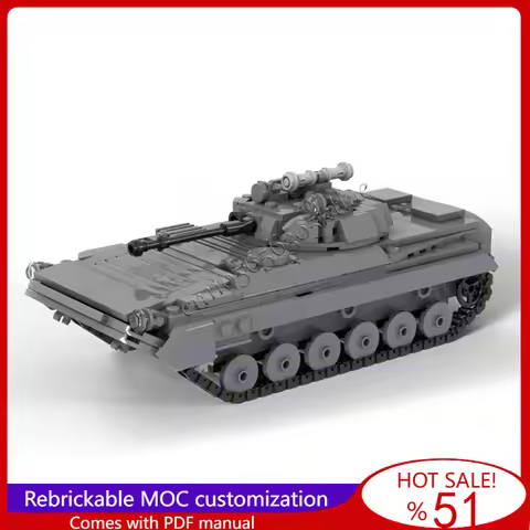 612 PCS MOC Customize Battle Series BMP 2 Deluxe Tank Model DIY Assembled Educational Creative Child