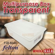 Felton FSB 8644 Multipurpose Storage Box Transparent/Bekas Penyimpanan Pelbagai Guna Felton