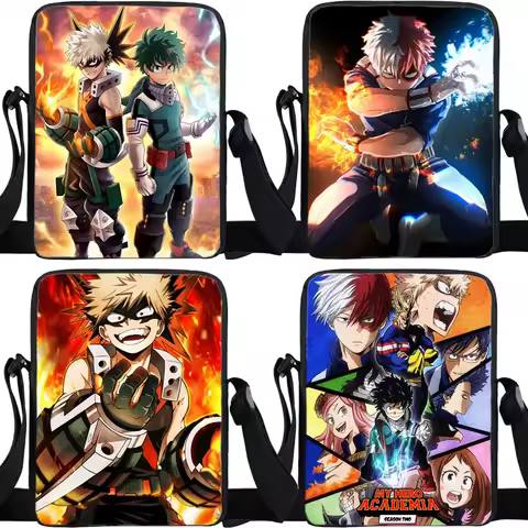 My Hero Academia Crossbody Bags Women Handbag MHA Anime Shoulder Bags Students Boys Messenger Bag Ke