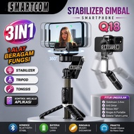 SMARTCOM Q18 Gimbal Stabilizer Handphone Smart Tracking Tripod Hp Official Warranty