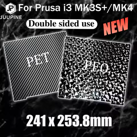MK3S PEY Build Plate H1H For Prusa i3 MK2.5S Mk3 Double Sided PEI Spring Steel Sheet PET Carbon for 