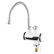 Instant Tankless Electric Hot Water Heater Faucet Kitchen Instant Heating Faucet Water Heater with LED EU Plug 220V 3000W