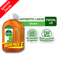 [Lowest Deals] DETTOL Liquid 750ml × 3