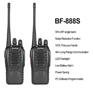 1/2Pcs Baofeng 888S Walkie Talkie 5W UHF 400-470MHz BF-888S High Power 16CH Long Range Ham Radio Tra