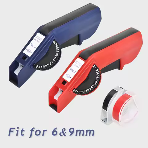 Original Motex E5500 E-505 Manual Label Maker e-5500 Suit For 6/9mm DYMO 3D Embossed Tape Can Replac