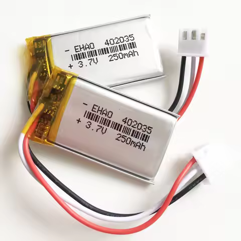 3.7V 250mAh Lithium Polymer Lipo Rechargeable Battery Cells 402035 + JST XHR 2.54mm 3pin Plug For MP