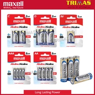 TRIMAS Original Maxell Alkaline AA AAA 2A 3A 9V C D Heavy Duty Alkaline Battery Batteries LR6 LR06 L