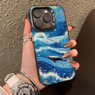 Fashion Oil painting Sea Pattern Case For Honor X9C X7C Magic 7 Lite 5G Phone Cover For Huawei Honor