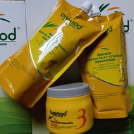 3in1 Set Silky Straight Rebonding Bremod Hair Straightening 800ml with Keratin Hairmask 500ml