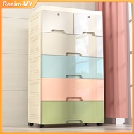 Storage Drawer cabinet With Lock 50/60 cm Lebar 7 Tier Plastic Drawer Baju Baby Almari Baju Plastik Murah laci baju