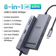 UGREEN 12-in-1 4K144Hz USB C Hub USB3.2 HDMI DP RJ45 SD TF 3.5mm Model:55766