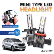 2PCS *1 Year Warranty* Toyota Avanza Mini 1:1 Car LED Headlight Headlamp Foglight 4300K/6000K H4 H8/H11