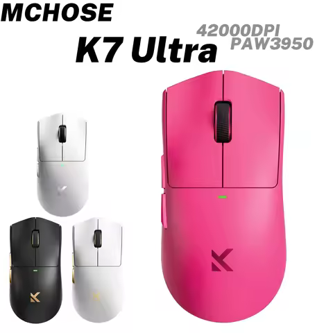 MCHOSE K7 Ultra Wireless Gaming Mouse PAW3950 Dual 8K Polling Rate Lightweight Magnetic Wireless Cha