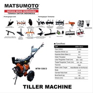 Traktor MATSUMOTO Traktor Sawah MTM 1350 D / Matsumoto MTM1350D