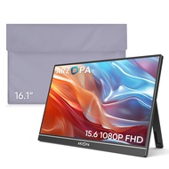 ARZOPA Portable Monitor & Sleeve, 15.6'' 1080P FHD Laptop Monitor & Portable Monitor PU Sleeve Bag C