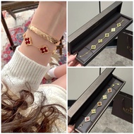 Four-leaf Clover Bracelet Vank Yabao vca Buchira Lifting Five-flower Bracelet Laser Four-leaf Clover