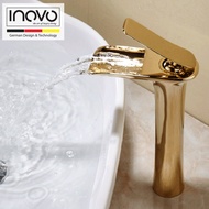 INOVO LUZERNE BATHROOM TALL MIXER BASIN TAP IN GOLD- PUB WELS CERTIFIED