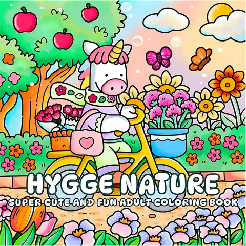 HYGGE NATURE: Coloring Book for Adults Featuring Cute Cozy Daily Activities for Relaxation (Cozy SUP