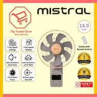 Greenleaf by Mistral 14" DC Wall Fan with Remote MWF1454DR-G