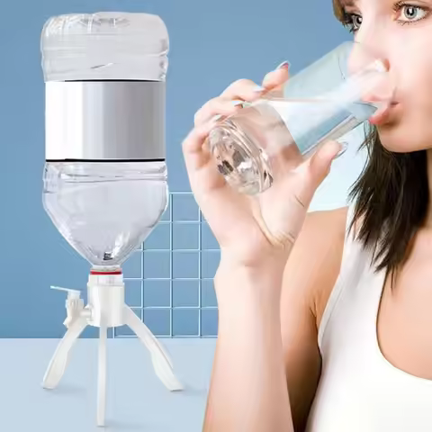 Useful 1 Set Water Dispenser Faucet Useful Bottled Water Outlet Bracket Labor-saving Water Bottle Fa