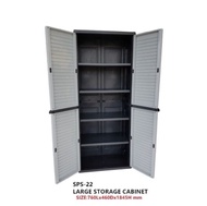 Plastic Shoe Cabinet 3feet/6feet 2 Door With 5 Tiers / Almari Kasut Plastik