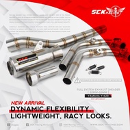 SCK Racing Exhaust Y15 32MM /35MM ***TWO PCS MANIFOLD***57mm END HOLE - BY AHM PRO RACING ESR RED LE