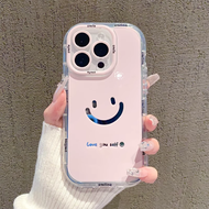 สำหรับเคส Huawei Y7A NOVA5T NOVA7 NOVA7i NOVA7SE NOVA8 NOVA9 NOVA9SE NOVA10 NOVA10PRO P30 ins สีชมพูรักษาหน้ายิ้มขอบนุ่มป้องกันการหล่นและกันกระแทก