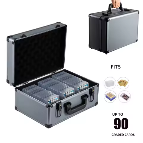 Graded Card Storage Box, PSA Slab Card Case for Graded Cards Sports Cards, Baseball Trading Card Cas