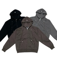 Jacket Zip felt 2 leather THREE zip Jacket FAFIC studio 400gsm women Men Menswear - Hoodie,