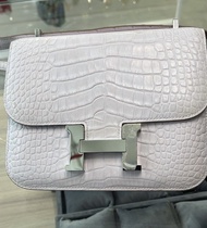 Hermes Constance 18 Mauve Pale Crocodile Leather Bag 愛馬仕 夢幻紫 康康 極光 鱷魚皮 袋 包