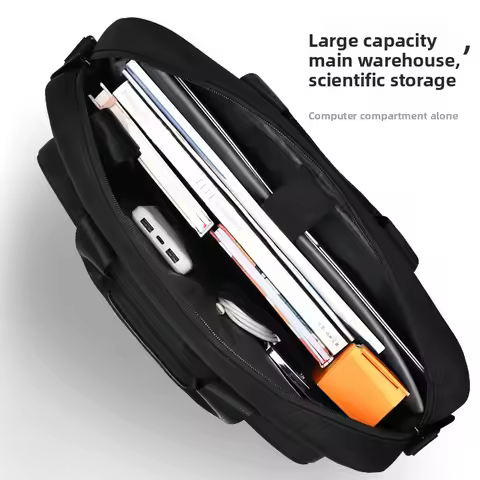 Shockproof Crossbody Laptop Bag for 14"/15.6" MacBook Air 13" / MateBook 14 / iPad - Business Portab