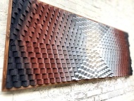 音樂室裝飾 - 木牆藝術 - 幾何現代 - 3D 聲學擴音器