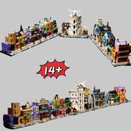 ตัวต่อบล็อกอาคารร้านค้าคลาสสิก รุ่น FIT 76444 ฉากถนน ประกอบง่าย ของขวัญคริสต์มาส วันเกิด ของตกแต่งบ้