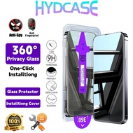 For iPhone 17ProMax 16Pro Privacy Screen Protector 360° Anti-Peeping Tempered Glass Screen Protector