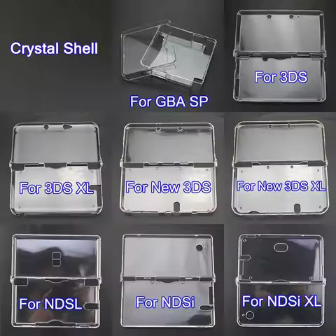 Plastic Clear Crystal Protective Hard Shell Skin Case Cover For PSP GO PSV GBA SP NDSL DSI NDSi XL 3