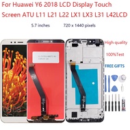 For Huawei Y6 2018 LCD Display Touch Screen ATU L11 L21 L22 LX1 LX3 L31 L42 Lcd Screen