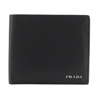 Prada PRADA Bi-fold Wallet 2MO513 Leather NERO Black Open Two-fold Men's [Used]