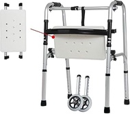Walkers for seniors Walking Frame,Rollator Walker With Seat, Folding Adjustable Bath Chair,for Mobility &amp; Transport Aid – Ideal for Elderly &amp; Handicap,Space Saver rollator walker, The New