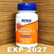Now Foods Food Vitamin Vit D-3 D3 D3 High Potency 2000IU 2000IU Contents 120/240 softgels Bone Vitamins