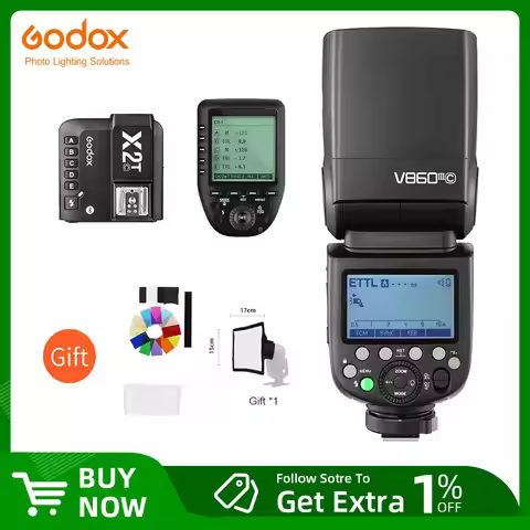 Godox V860III V860III-C V860III-N V860III-S Speedlite Camera Flash TTL HSS Flash for Canon Sony Niko
