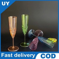 Retro Imitation Glass European Plastic Wine Glass Wine Glass Goblet Retro Red Wine Goblet Carved Emb