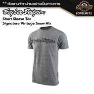 เสื้อยืด Troy Lee Designs Short Sleeve Tee Signature Vintage Snow Htr ของแท้ 100%✅