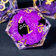 DND Handmade Designer Resin D 7-Piece Set with Sharp Edges, Suitable for Dungeon and Dragon RPG MTG 