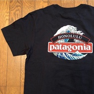 💜 สปอต Patagonia / Patagonia ญี่ปุ่นพิเศษคลื่นหลวม Cal ผู้ชายแขนสั้น เสื้อยืด
