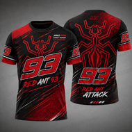 2026 New Summer Men 93 Red Ant Moto Racing Factory Team AI Design Jersey Short Sleeve T Shirt Fan Ad